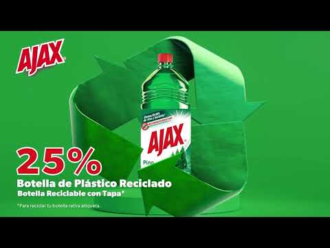 thumbnail video image 2 of Limpiador Líquido Multiusos Ajax Pino Desinfectante Limpieza del Hogar 2 L, 2 of 5
