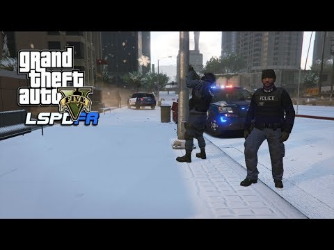 GTA 5 - LSPDFR, BARRICADED SUSPECT STANDOFF!! (GTA 5 PC MODS)