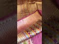 Beautiful Pink Pure Katan Silk Multi Meena Saree