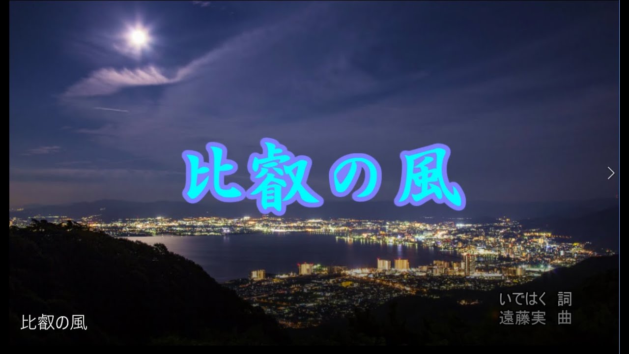 北島三郎♬/比叡の風-2下げ　カラオケ