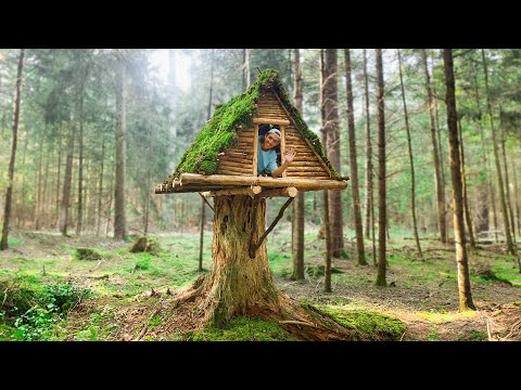 Ich bau mein SURVIVAL SHELTER auf einen Baum