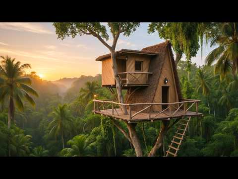 Real Life How 2 Men Build 18M Treehouse in 39 Days | SURVIVAL BUILDER