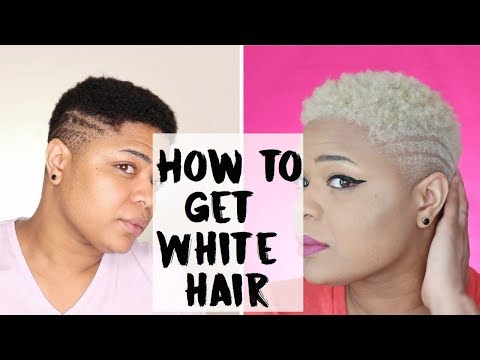 How to safely bleach hair platinum blonde / How to...
