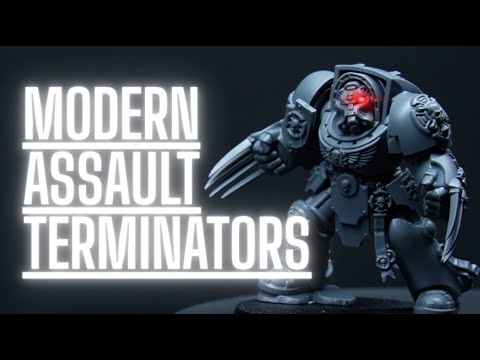New Assault Terminators Speed Build + Magnetizing + Showcase | Warhammer 40k Crux Terminatus Model
