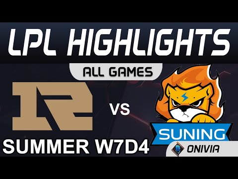 RNG vs SN Highlights ALL GAMES LPL Summer Season 2020 W7D4 Royal Never Give Up vs Suning by Onivia