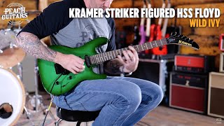 Video thumbnail for No Talking...Just Tones | Kramer Striker Figured HSS Floyd Rose Wild Ivy by Peach Guitars