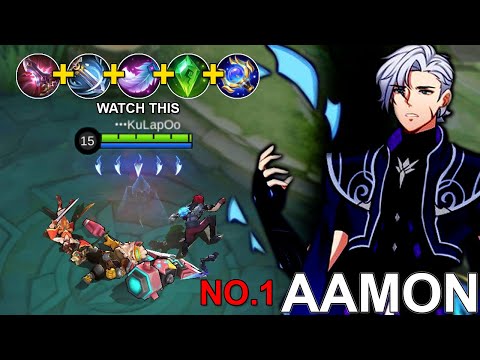 AAMON Is Too Broken With This ONE SHOT BUILD | Mastering AAMON | MLBB