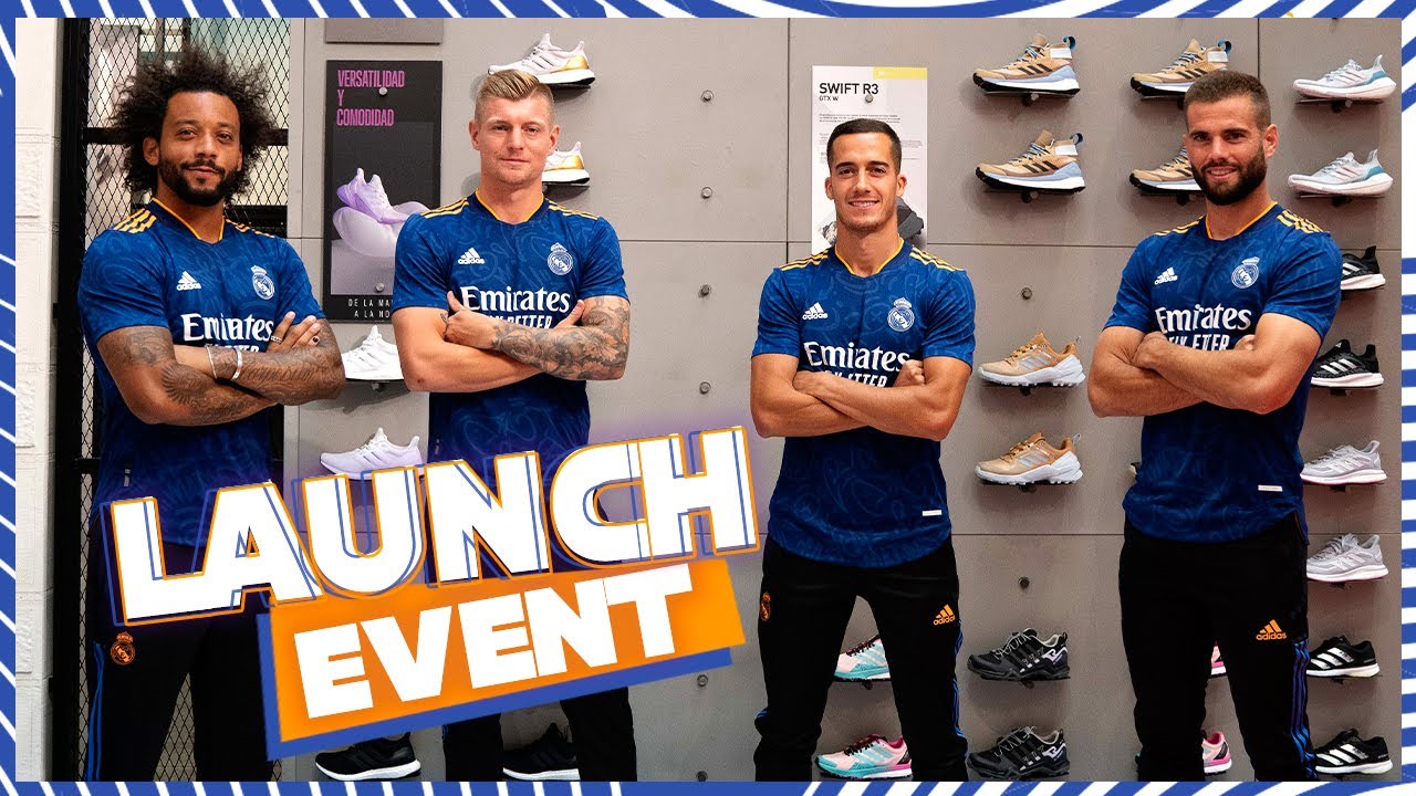 Watch video Real Madrid x Adidas AWAY kit event | Marcelo, Kroos, Lucas Vázquez & Nacho Now Real Madrid x Adidas AWAY kit event | Marcelo, Kroos, Lucas Vázquez & Nacho