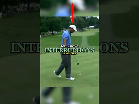 Top 12 Swing Interruptions In Pro Golf | Part 1