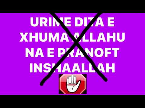 A është prej Sunnetit t'ja urojmë Xhumanë besimtarëve? - Përgjigjet hoxh Mus'ab Lusjani