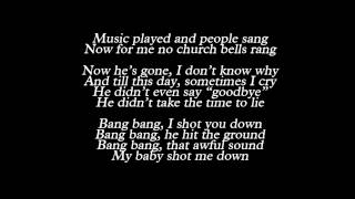 Lady Gaga - Bang Bang (My Baby Shot Me Down) (Lyrics)