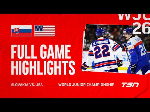 SLOVAKIA vs. USA FULL GAME HIGHLIGHTS | 2026 World Junior Championship
