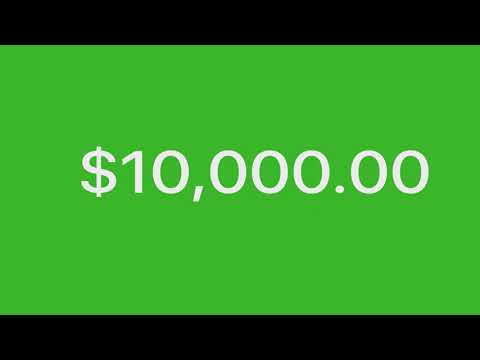 Money Counting Greenscreen 1-10,000 4K @45FPS