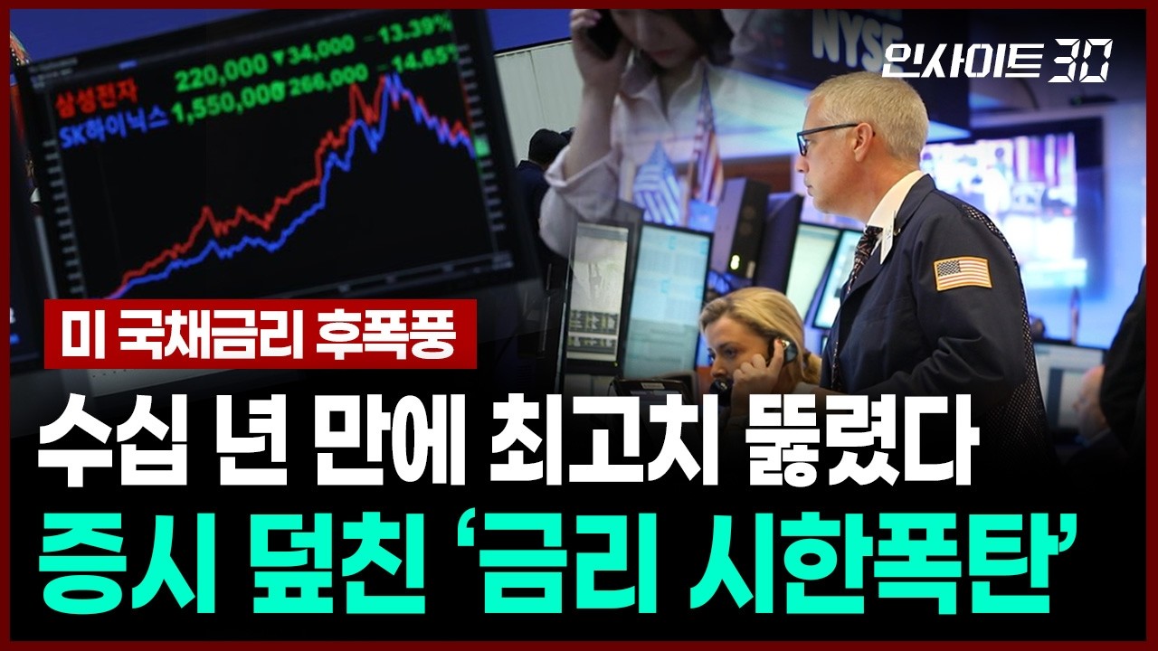 미 국채 금리 치솟자 ‘기술주 폭락’.. 대폭락 신호일까 | 인사이트30