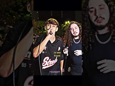 TAVIN MANDOU RECADO PRO KRAWK 😳🔥😱 #batalhasderimas #batalhademcs #youtubeshorts