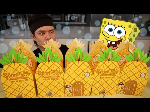 The FASTEST Burger King x Spongebob Meal Ever Eaten