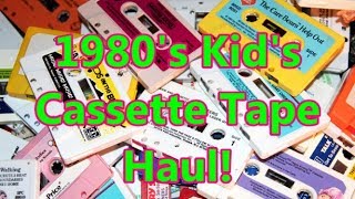 HUGE 1980's Kid's Cassette Tape Haul - The No Swear Gamer
