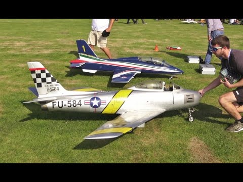 1/5 SCALE RC SKYMASTER F-86 SABRE & SKYMASTER AERMACCHI MB 339 WESTON PARK - 2021