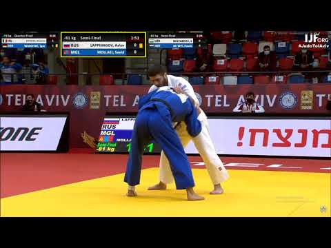 RUS Lappinagov aslan vs MGL Mollaei saeid man -81kg TEL AVIV grandslam 2021