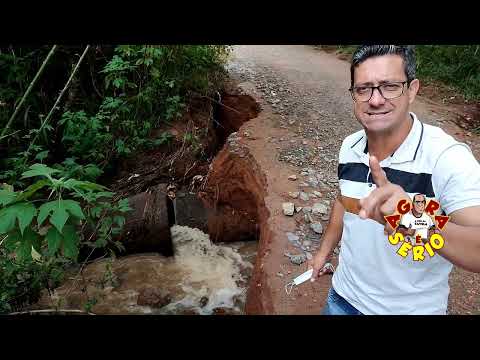 Estrada da Laranjeira quase foi levada pela represa do Alicate.