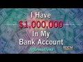 I Have One Million Dollars In My Bank Account Abundance Mindset Super Charged Affirmations