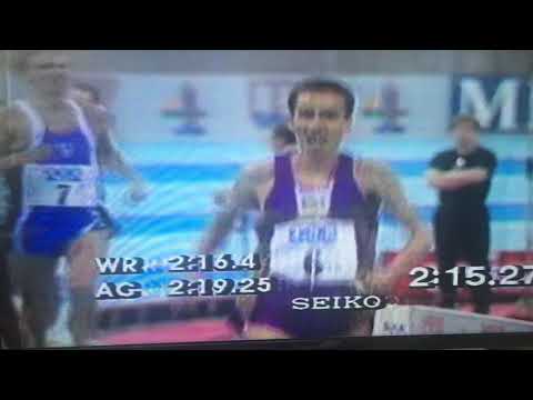 Morceli breaks World record 1000 m record 1992