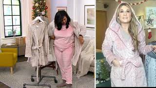 Koolaburra by UGG Frosted Silky Plush Choice of Wrap or Zip Robe on QVC