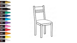 How To Draw A Chair 🪑 | Easy Chair Drawing For Kids