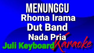 Download lagu MENUNGGU - Rita sugiarto | karaoke nada pria | lirik mp3