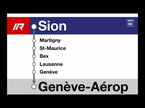 annonce CFF » IR Begrüssung nach Genève-Aéroport in Sion (2023) | SLBahnen