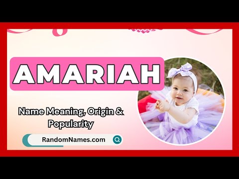 Amariah - Baby Girl Name Meaning, Origin & Popularity - RandomNames.com