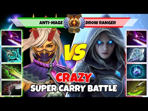 ANTI-MAGE (Carry) vs DROW RANGER (Carry) - Epic Battle Of Immortal Rank Dota 2 Players - Z Dota 2