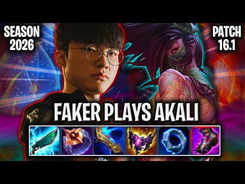 FAKER TRIES AKALI in NEW SEASON 2026! | T1 FAKER PLAYS AKALI MID in KR SOLOQ!