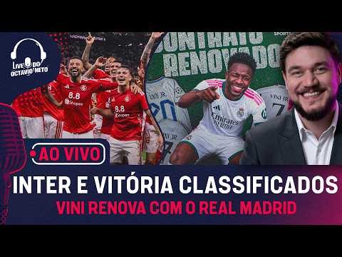 AO VIVO: INTER NACIONAL ELIMINA O CORINTHIANS; VIRADA ABSURDA DO VITÓRIA; VINI FICA NO REAL MADRID!