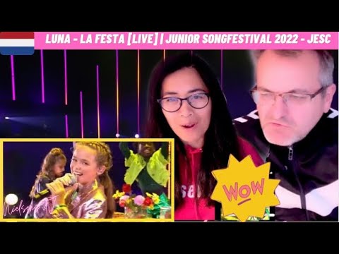 🇩🇰NielsensTV REACTS TO 🇳🇱LUNA - LA FESTA [LIVE] | JUNIOR SONGFESTIVAL - JESC 2022