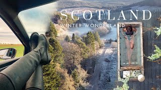 Scotland Winter Baecation in the Real Winter Wonderland | Cosy Cabin, Outdoor Hot Tub