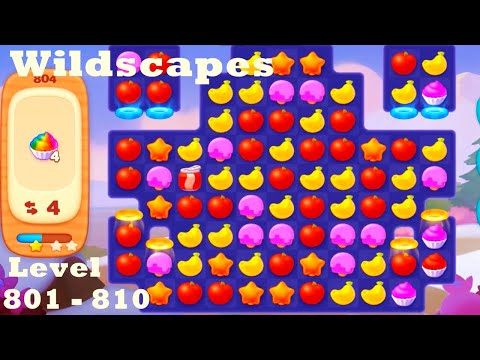 Wildscapes Level 801 - 810 HD Walkthrough | Gameplay | 3 - match game | ios | android | pc | app