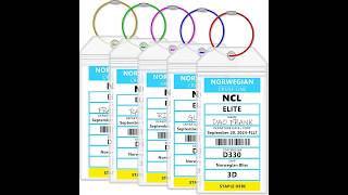 Cruise line Bag-Tag Comparison  #travel #cruise #review
