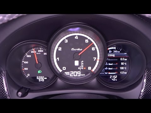 2017 Porsche Macan Turbo 400 HP 0-100 km/h, 0-100 mph & 0-200 km/h Acceleration