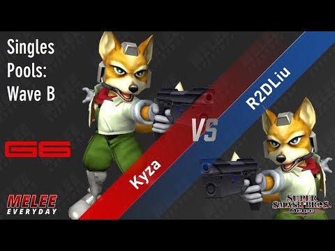 Genesis 6 - Kyza (Fox) vs. R2DLiu (Fox) - SSBM - Singles Pools