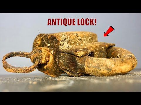 100 YEARS UNDERGROUND!! Rusty Antique Lock Restoration