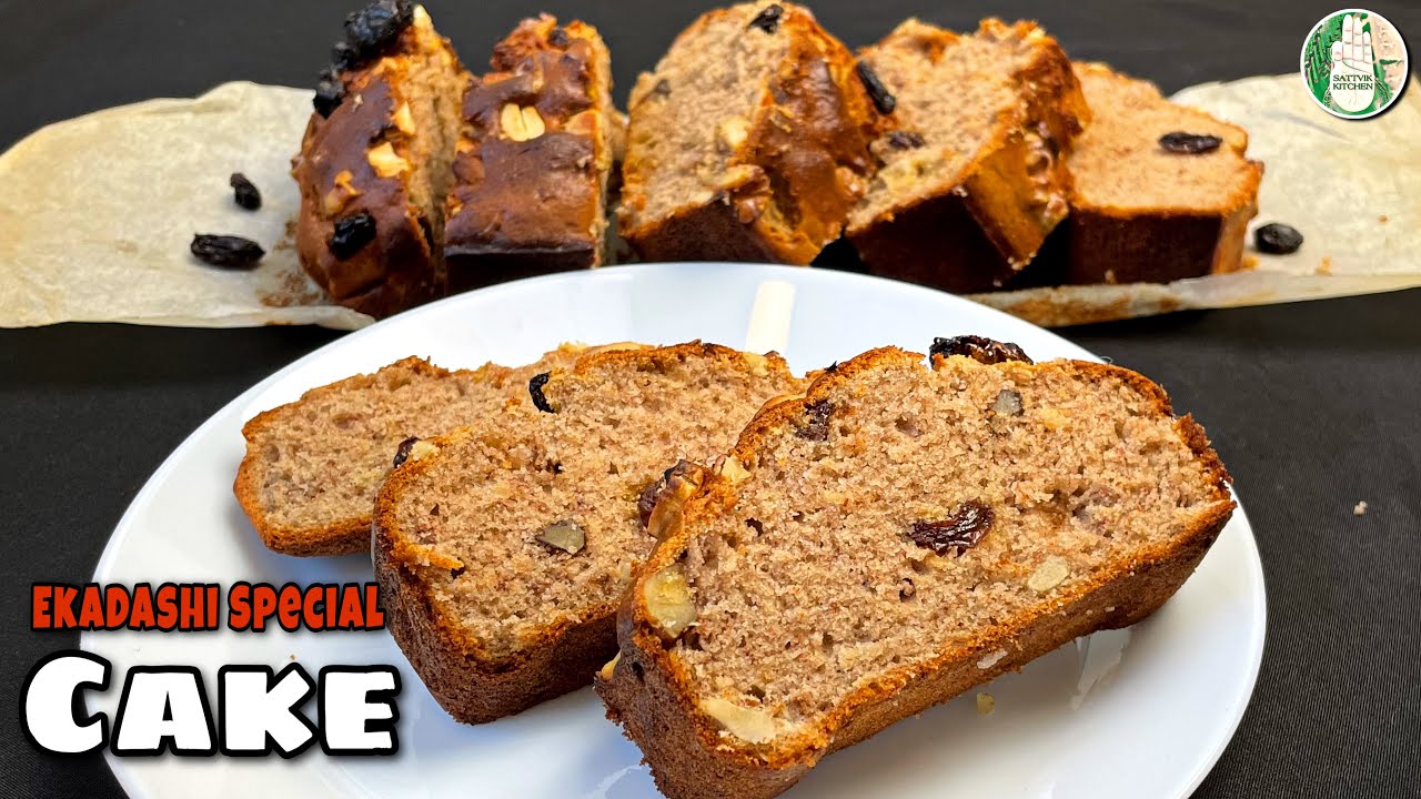 Ekadashi special Farali Cake ❗️ Buckwheat Cake recipe | Eggless Cake recipe - Sattvik Kitchen