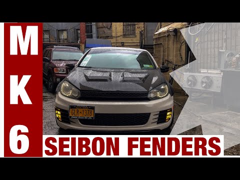 Mk6 Gti carbon fiber fender install