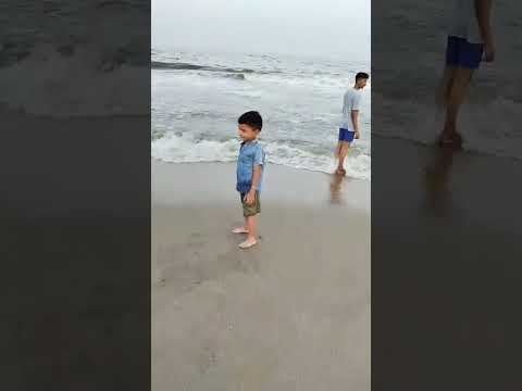 We are at Chennai Beach 🏖️⛱️🏖️