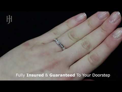 18ct White Gold 0.50ct Princess Cut Diamond Ring - HJ54