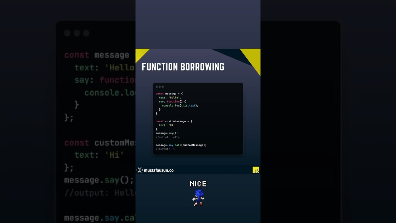 Javascript, Function Borrowing #javascript