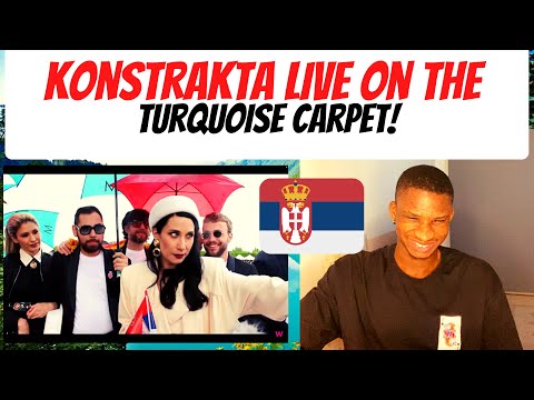 [EUROVISION 2022] | Konstrakta Serbia @ Turquoise Carpet Opening Ceremony | Interview(REACTION)