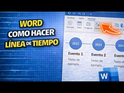 WORD - COMO HACER UNA LINEA DE TIEMPO (TIMELINE EN WORD)