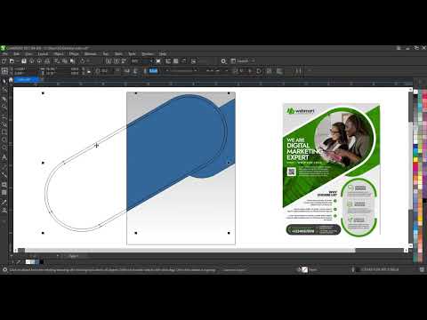 How to Create Corporate Flyer Design Template Using Coreldraw