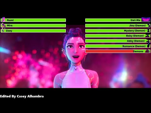 KPop Demon Hunters (2025) Final Battle with healthbars 1/2